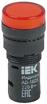 Лампа светосигнальная AD16DS d16мм 230В AC красн. IEK BLS10-ADDS-230-K04-16 - УПС инжиниринг
