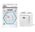 Выключатель 1-кл. ОП Dita IP54 10А 250В с индикацией бел. TOKOV ELECTRIC TKL-DT-V1I-C01-IP54 - УПС инжиниринг