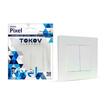 Выключатель 2-кл. СП Pixel 10А IP20 в сборе перламутр. TOKOV ELECTRIC TKE-PX-V2F-C04 - УПС инжиниринг