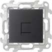 Розетка телефонная СП Simon 24 RJ11 IP20 механизм графит Simon 2410480-038 - УПС инжиниринг