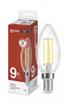Лампа светодиодная LED-СВЕЧА-deco 9Вт свеча прозрачная 4000К нейтр. бел. E14 1040лм 230В IN HOME 4690612026206 - УПС инжиниринг