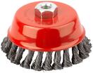 Корщетка-чашка гайка М14 стальная витая проволока 125мм FIT 39469 - УПС инжиниринг
