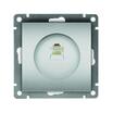 Розетка компьютерная 1-м СП Афина RJ45 кат.5E механизм серебр. Universal A0051-S - УПС инжиниринг