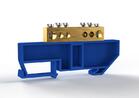Шина нулевая на DIN-изоляторе 8х12мм 6 отвер. латунь TOKOV ELECTRIC TKE-BCB-812-6-DIN/N - УПС инжиниринг