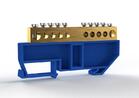 Шина нулевая на DIN-изоляторе 8х12мм 10 отвер. латунь TOKOV ELECTRIC TKE-BCB-812-10-DIN/N - УПС инжиниринг