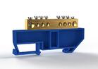 Шина нулевая на DIN-изоляторе 8х12мм 8 отвер. латунь TOKOV ELECTRIC TKE-BCB-812-8-DIN/N - УПС инжиниринг