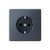 Розетка ArtGallery 16А с заземл. со шторками быстрозажим. клем. механизм грифель SE GAL000745S - УПС инжиниринг