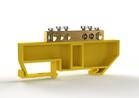 Шина PE "земля" на DIN-изоляторе 6х9мм 6 отвер. латунь TOKOV ELECTRIC TKE-BCB-69-6-DIN/PE - УПС инжиниринг