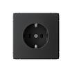 Розетка ArtGallery 16А с заземл. быстрозажим. клем. механизм карбон SE GAL001043S - УПС инжиниринг