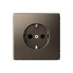 Розетка ArtGallery 16А с заземл. со шторками быстрозажим. клем. механизм мокко SE GAL000645S - УПС инжиниринг