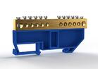 Шина нулевая на DIN-изоляторе 8х12мм 12 отвер. латунь TOKOV ELECTRIC TKE-BCB-812-12-DIN/N - УПС инжиниринг