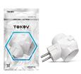 Разветвитель 3-м без заземл. 10А 250В IP20 ABS-пластик бел. TOKOV ELECTRIC TKL-S3C-C01 - УПС инжиниринг
