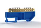 Шина нулевая на DIN-изоляторе 6х9мм 10 отвер. латунь TOKOV ELECTRIC TKE-BCB-69-10-DIN/N - УПС инжиниринг