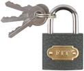 Замок навесной железный 32х28мм стальная дужка 5мм FIT 67132 - УПС инжиниринг