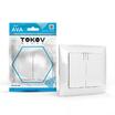 Выключатель 2-кл. СП AVA 10А IP20 с индикатором в сборе бел. TOKOV LIGHT TKL-AV-V2IF-C01 - УПС инжиниринг