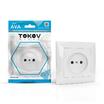 Розетка 1-м СП AVA 16А IP20 без заземл. без защ. шторок в сборе бел. TOKOV LIGHT TKL-AV-R1F-C01 - УПС инжиниринг