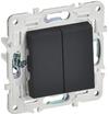 Выключатель 2-кл. SKANDY 10А SK-V04G графит IEK SK-V20-0-10-K53 - УПС инжиниринг