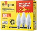 Лампа светодиодная 95 323 NLL-C37-8-230-4K-E27-FR-PACK3 NAVIGATOR 95323 - УПС инжиниринг