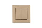 Выключатель 2-клав. Karea RIZZ крем Makel 88010003 - УПС инжиниринг