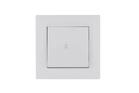 Выключатель проходной 1-клав. Karea RIZZ бел. Makel 88001005 - УПС инжиниринг