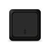 Переключатель проходной 1-кл. ОП Олимп 10А IP20 черн. Universal 2210 - УПС инжиниринг