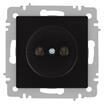 Розетка 1-м СП Accent 6-201-05 16А IP20 250В 2P антрацит Intro Б0063665 - УПС инжиниринг