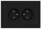 Розетка 2-м СП Accent 6-204-05 16А IP20 250В 2P AL/CU антрацит Intro Б0063465 - УПС инжиниринг