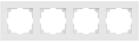 Рамка 4-м СП Accent 6-504-01М бел. матов. Intro Б0063759 - УПС инжиниринг