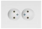 Розетка 2-м СП Accent 6-204-01 16А IP20 250В 2P AL/CU бел. Intro Б0063447 - УПС инжиниринг