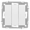 Выключатель Accent 6-106-01М тройной 10А-250В IP20 СУ AL/CU бел. матов. Intro Б0063532 - УПС инжиниринг