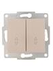 Переключатель проходной 2-кл. 1п СП Karina 10А IP20 механизм крем. LEZARD 707-0388-106 - УПС инжиниринг