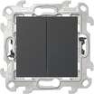 Выключатель 2-кл. 1п 2мод. СП Simon 24 10А IP20 Push&Go механизм графит Simon 2420398-038 - УПС инжиниринг