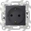 Розетка 1-м СП Simon 24 16А IP20 2P+E Push&Go защ. шторки механизм графит Simon 2420432-038 - УПС инжиниринг