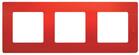 Рамка 3-м Etika красн. IEK 672533 - УПС инжиниринг
