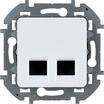 Розетка компьютерная 2-м Inspiria RJ45 кат.6 UTP механизм бел. IEK 673840 - УПС инжиниринг