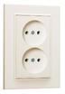 Розетка 2-м СП Karea 10А IP20 б/з крем. Makel 56010017 - УПС инжиниринг