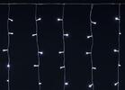 Гирлянда "Бахрома" 4.5х0.7м 200LED бел. IP44 провод прозр. 230В мерцание транзит IEK LGDU321-2-200-L3-T-S-44 - УПС инжиниринг