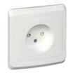Розетка 1-м СП Этюд 16А IP20 250В без заземл. защ. шторки бел. SE PC16-002B - УПС инжиниринг