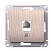 Розетка компьютерная Glossa RJ45 кат.5Е механизм сосна SE GSL001581K - УПС инжиниринг