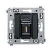 Розетка USB 2.0 1-м СП Avanti "Черный квадрат" тип А-А DKC 4402403 - УПС инжиниринг