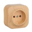 Розетка 1-м ОП Quteo 16А IP20 2P без заземл. без защ. шторок дерево IEK 782270 - УПС инжиниринг