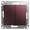 Выключатель 2-кл. СП Glossa 10А IP20 (сх. 5) 10AX механизм баклажан. SE GSL001151 - УПС инжиниринг