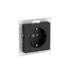 Розетка AtlasDesign 16А с заземл. защ. шторки быстрозажим. клем. механизм карбон SE ATN001045S - УПС инжиниринг
