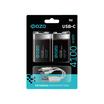 Аккумулятор литиевый "крона" 9В Li-Ion 4100мВт.ч 455мА.ч зарядка от Type-C шнур в комплекте BL-2 (уп.2шт) ФАZА 5061699 - УПС инжиниринг
