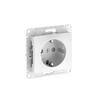 Розетка Glossa 16А с заземл. защ. шторки быстрозажим. клем. механизм бел. SE GSL000145S - УПС инжиниринг