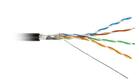 Кабель витая пара F/UTP кат.5E 4х2х24AWG solid PE Outdoor FUTP4-C5E-S24-OUT-PE-BK-500 черн. (м) Hyperline 49110 - УПС инжиниринг