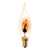 Лампа декоративная IL-N-CW35-3/RED-FLAME/E14/CL с типом свечения "эффект пламени" форма "свеча на ветру" прозр. упак. картон Uniel UL-00002982 - УПС инжиниринг
