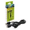 Кабель Micro USB-Lightning-Type C 3 в 1 3А 1.2м зарядка черн. (коробка) ERGOLUX 15099 - УПС инжиниринг