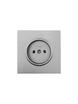 Розетка 1 мест. б/з ПБТ СП ZIMA IP20 16А безвинт. зажим сер. матов. LEZARD 704-7488-121BQC - УПС инжиниринг