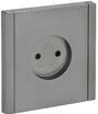 Розетка 1-м СП FORTE&PIANO FP518 10А без заземл. без защ. шторок винт. крепл. сталь IEK FP-R10-10-K46 - УПС инжиниринг